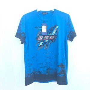 NWT M Novel Men’s T Shirt Streetwear Designer Formal Casual Top Short Sleeve